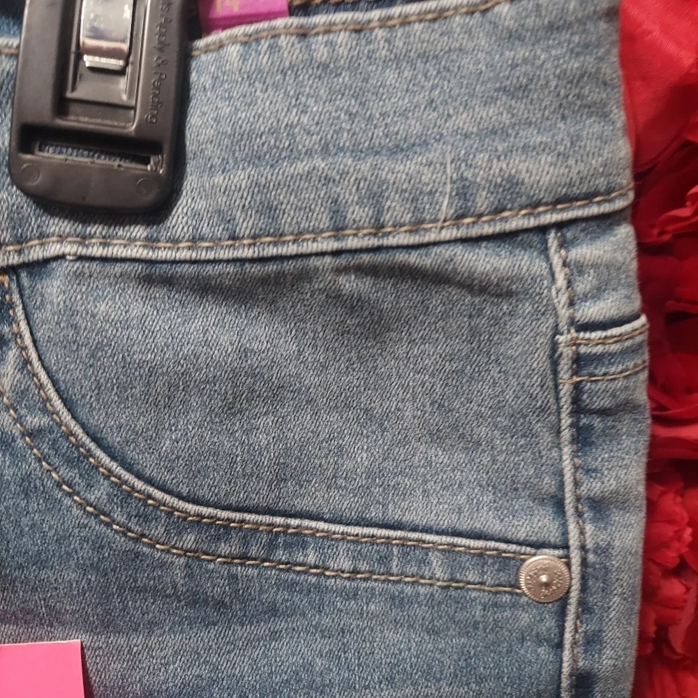 Justice NWT Girls Size 14 1/2 Jeans with Patcwork Detail